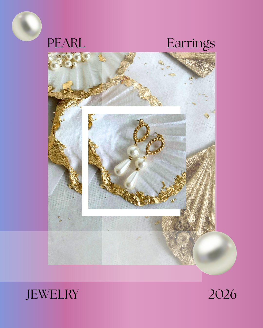 Silver Swiss Zirconia Pearl Earrings - Image 7